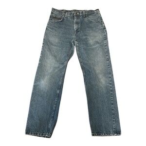Wrangler Blue Straight Jeans Vintage Style Size 34x31